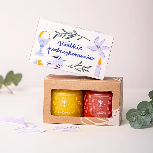 Zestaw 2 małych miodów - Słodkie Podziękowanie 
