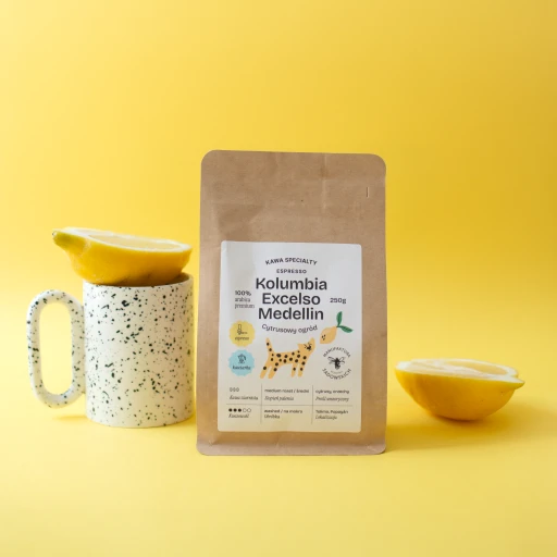 Kawa specialty Kolumbia Excelso Medellin Cytrusowy ogród 250 g 