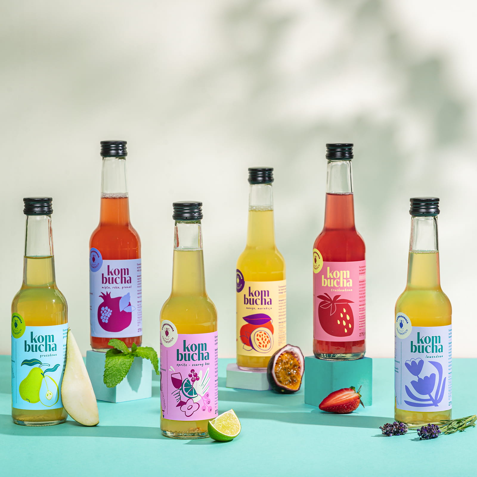 Zestaw kombuch 6x275 ml MIX SMAKÓW