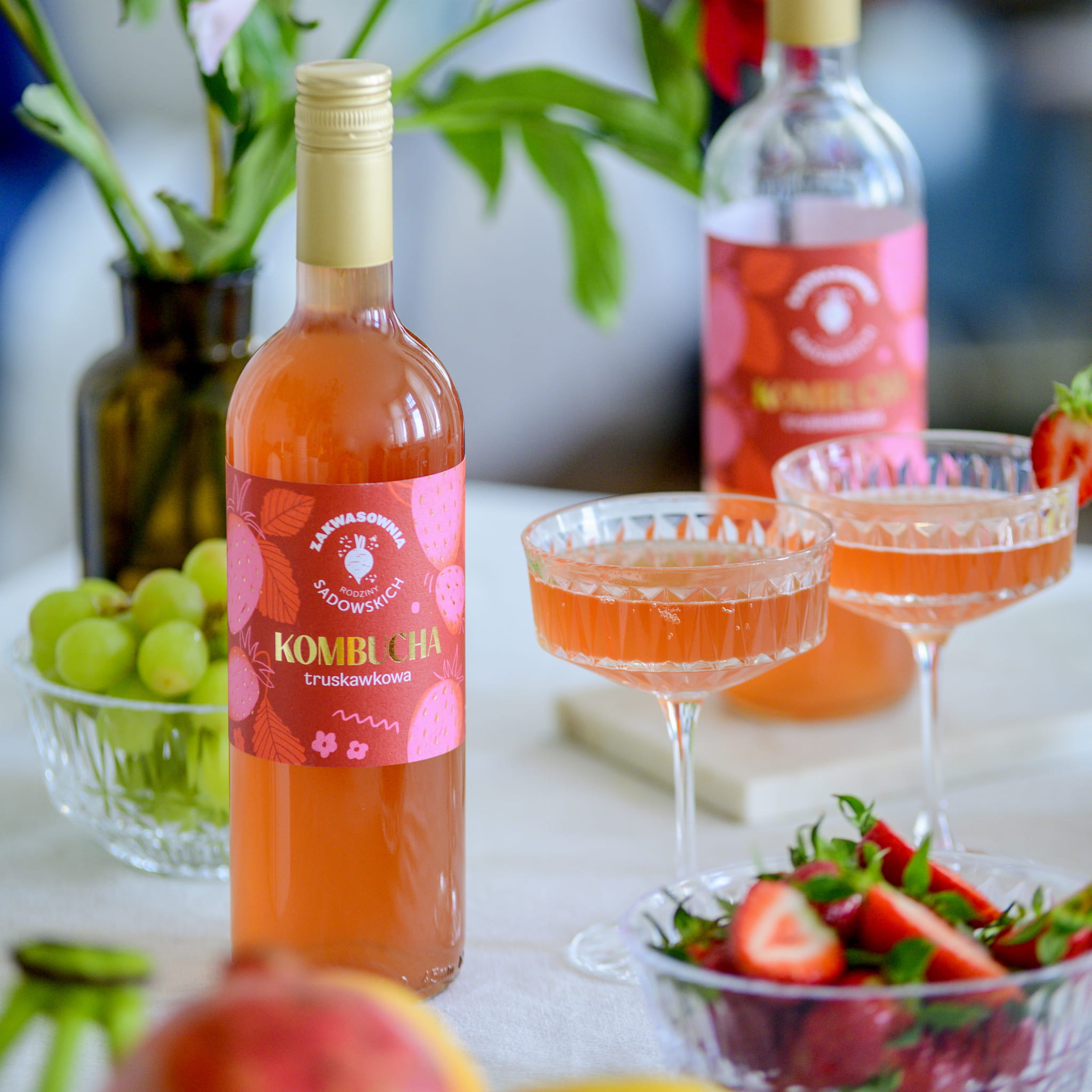 Kombucha truskawkowa